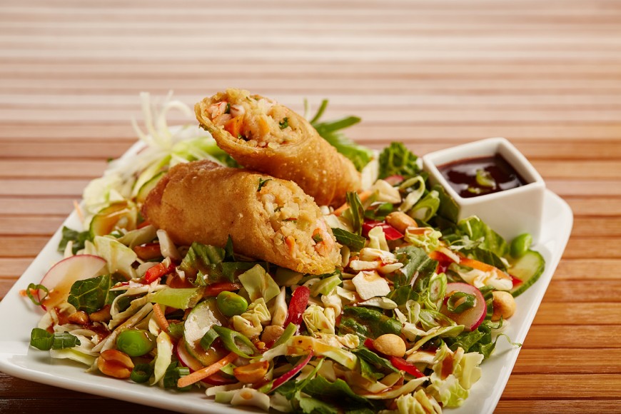 Crunchy Asian Egg Roll Salad Van's Kitchen