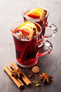 Hot wine (mulled wine) with spices