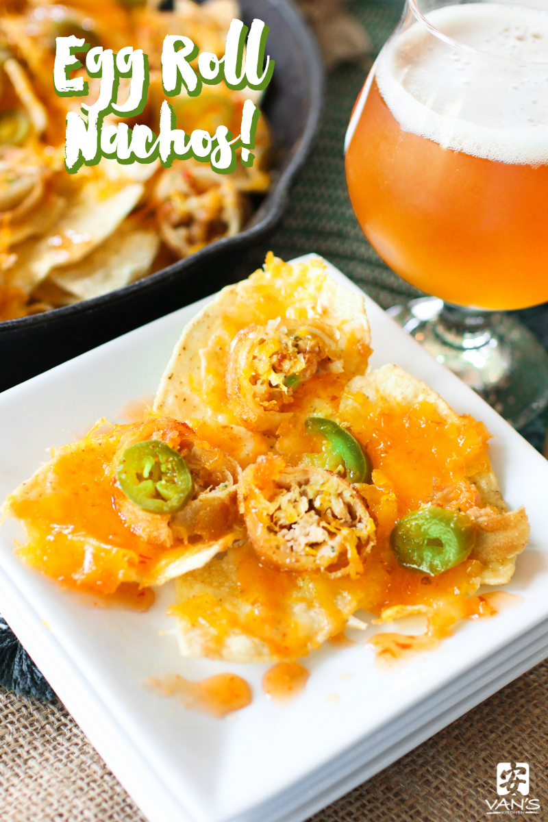 Our Asian-inspired egg roll nachos are bursting with your favorite flavors! China and Mexico may be worlds apart but their food blends amazingly well together!