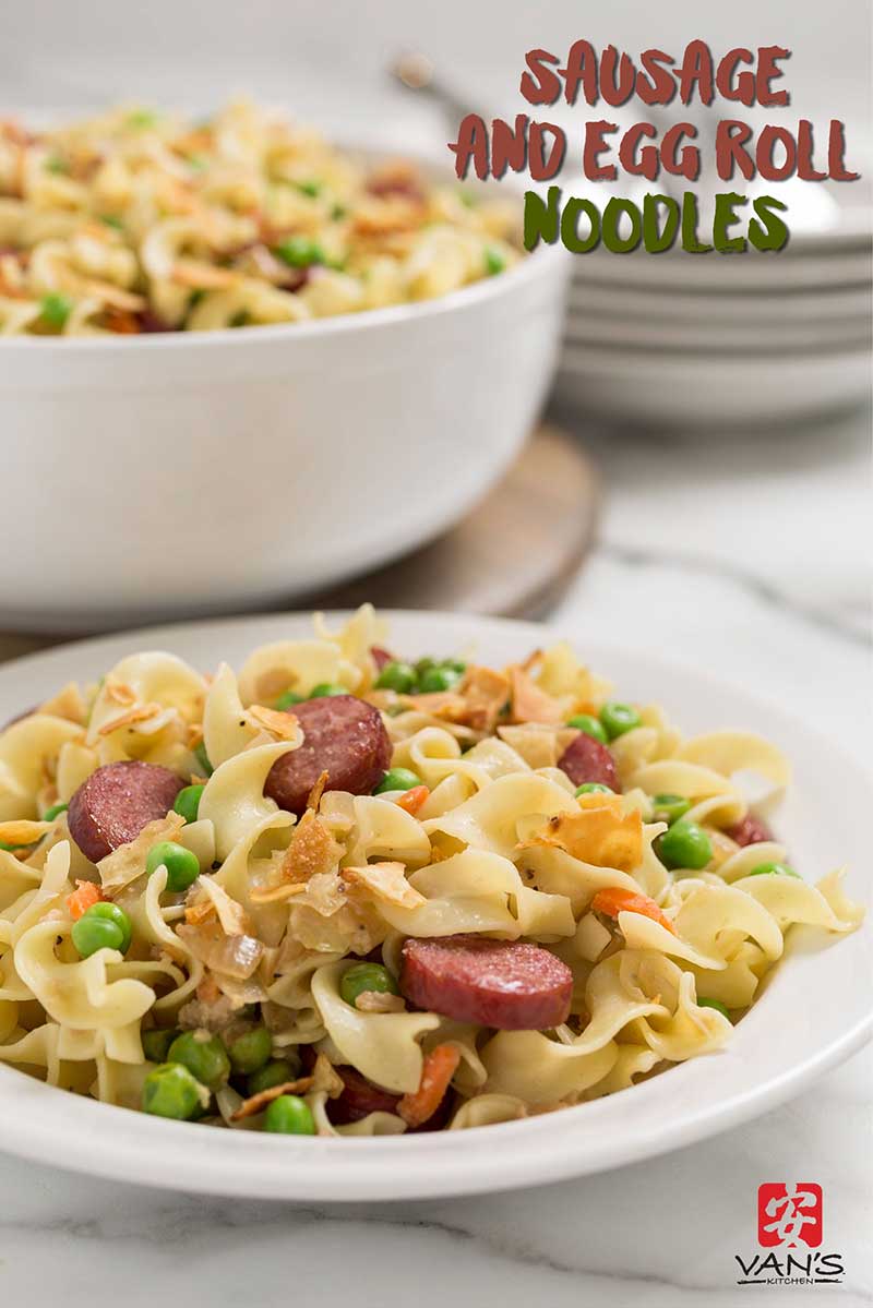 Sausage and Egg Roll Noodles