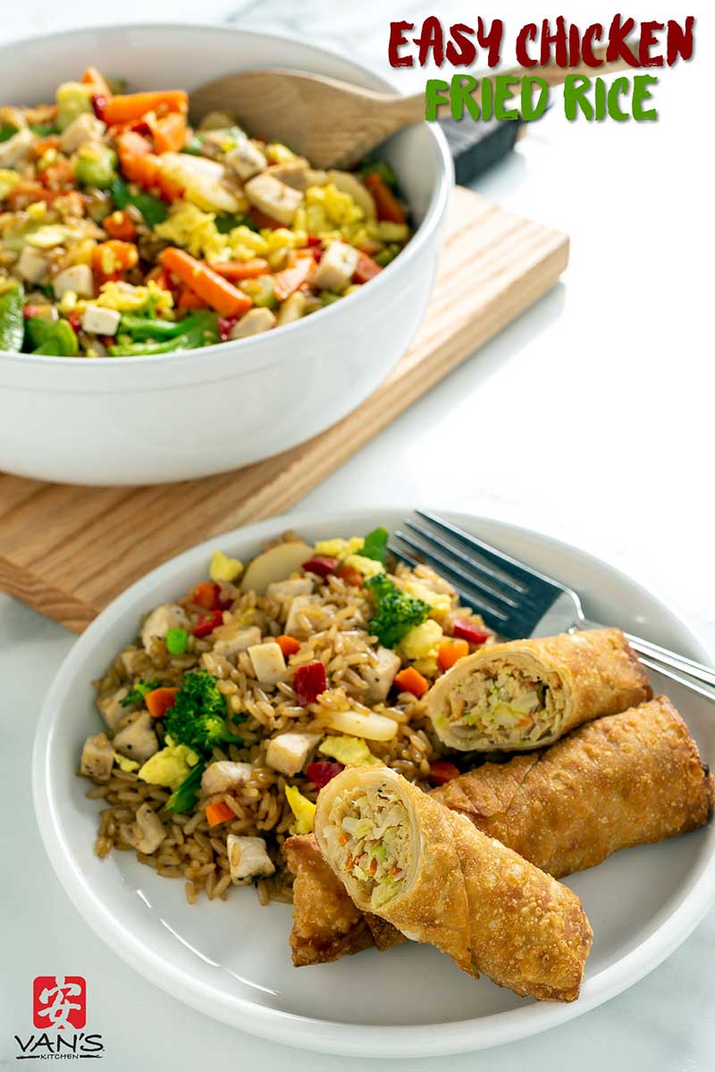 Chicken Fried Rice Egg Rolls Recipe 