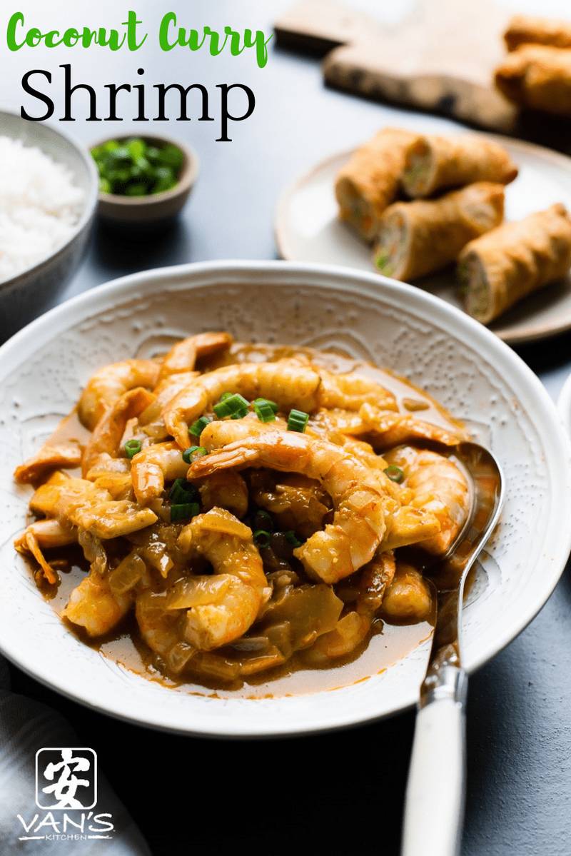 Coconut Curry Shrimp Plated