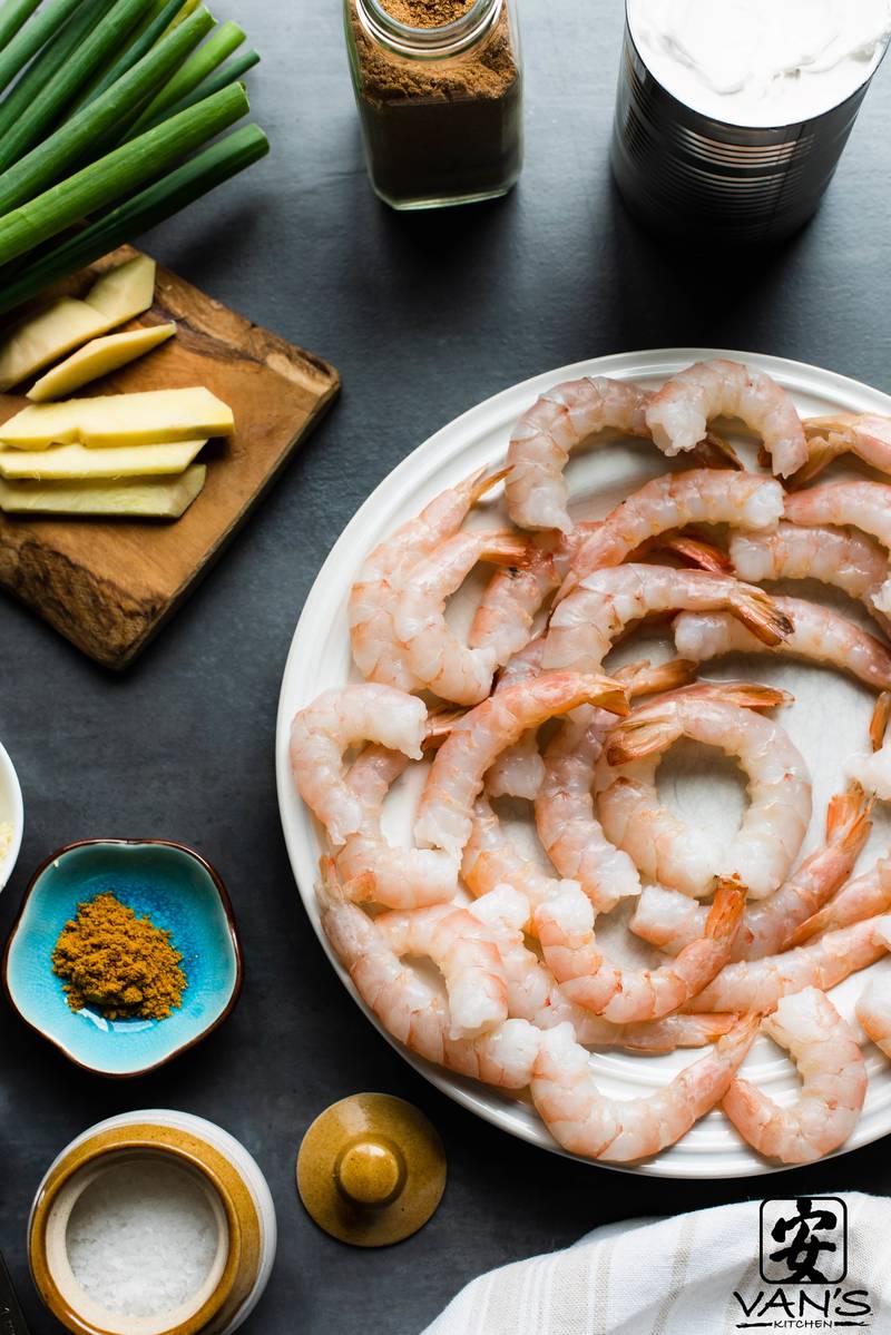 Coconut Curry Shrimp Ingredients