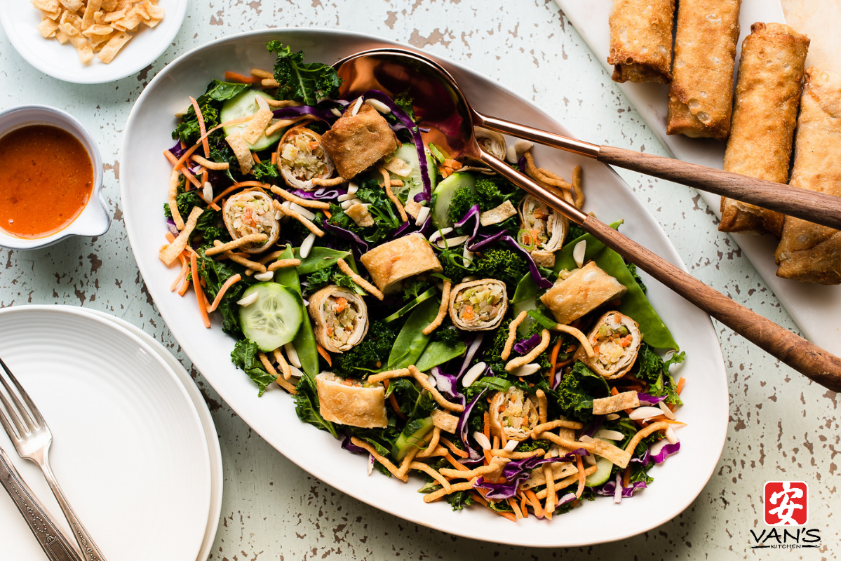 Spring Cleaning Salad Egg Roll Horizontal