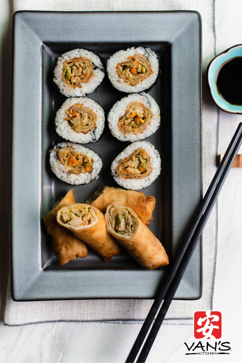 Egg roll sushi discount